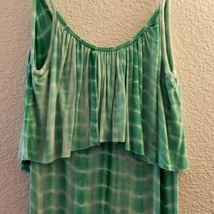 Green maxi dress